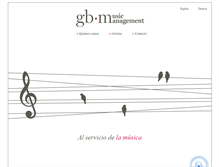 Tablet Screenshot of musicmanagementgb.com